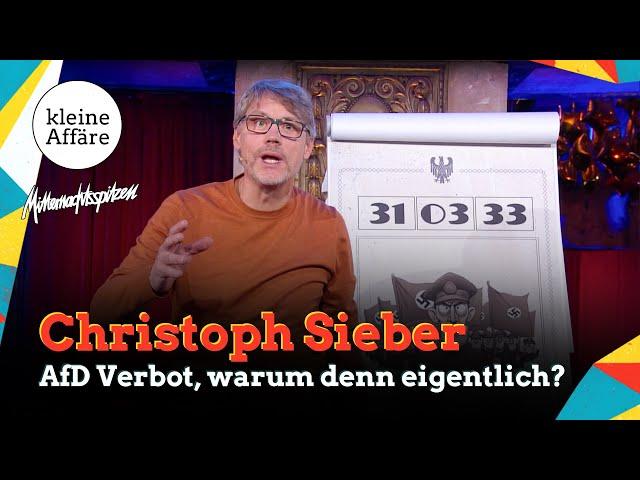 Christoph Sieber / AfD Verbot, warum denn eigentlich? / Mitternachtsspitzen