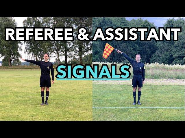 Football (soccer) Referee & Assistant Referee Signals Guide