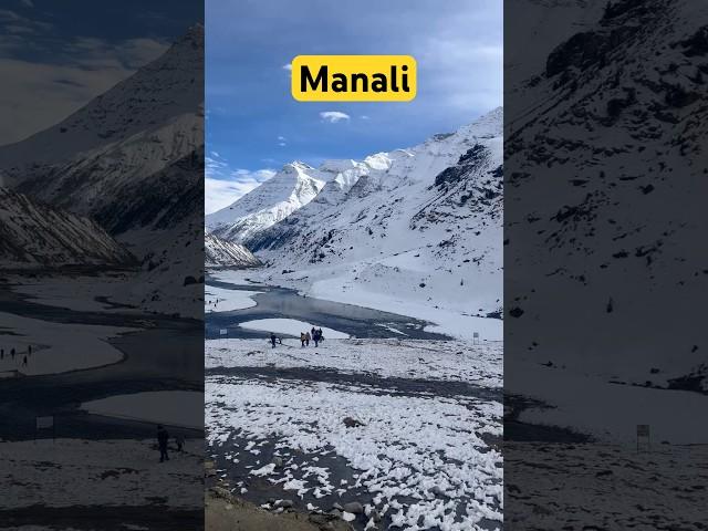 Manali Snowfall January 2024 #shorts #manali #jimcorbett #mountains