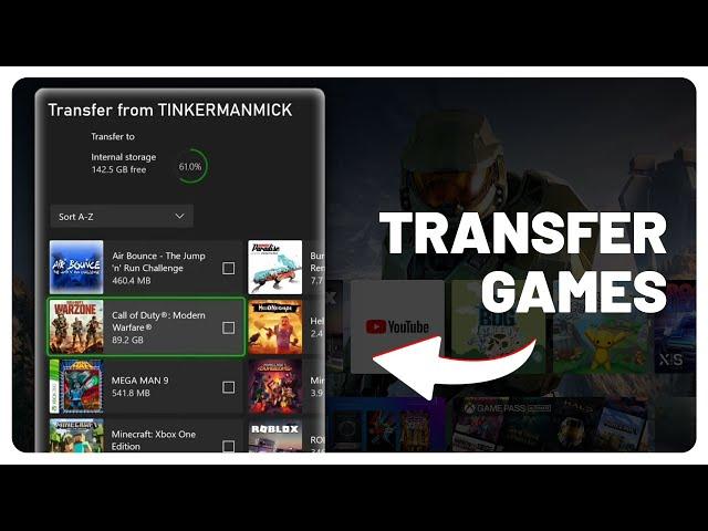 Transfer Games from Xbox One to Xbox Series X/S