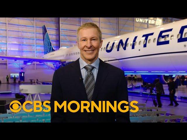 United Airlines CEO talks flight junk fees, Trump's potential tariffs