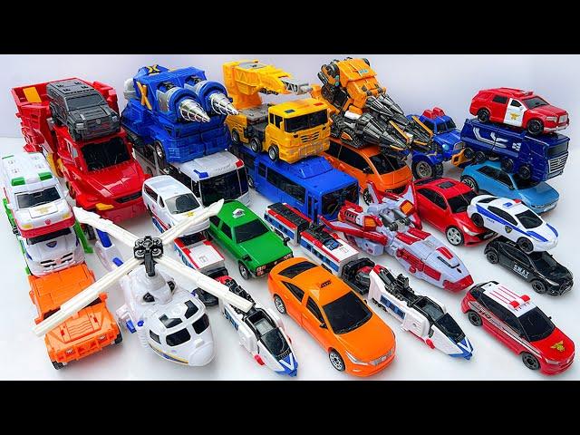 New Transformers Robot Tobot Rise of Beasts Transformation Combine: Helicopter Truck Train Crane Bus