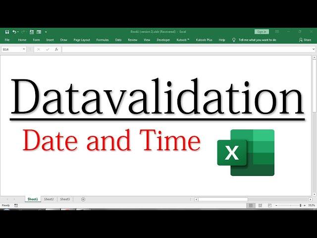 excel data validation date Format