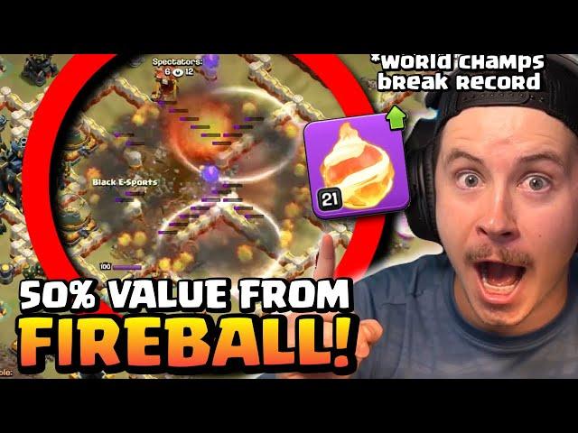 Defending WORLD CHAMPS Attempt NEW FIREBALL Record (Clash of Clans)