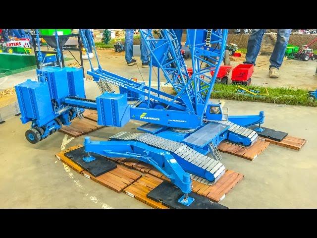 Stunning GIANT RC crane builds a wind power plant!