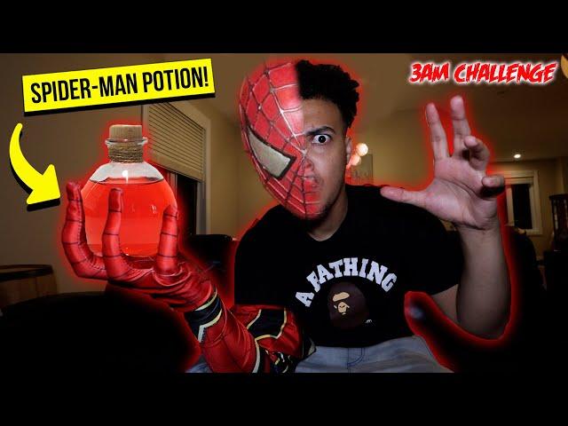 DO NOT DRINK THE DARK WEB SPIDER-MAN POTION AT 3AM (SPIDER-MAN ATTACKED ME!?)