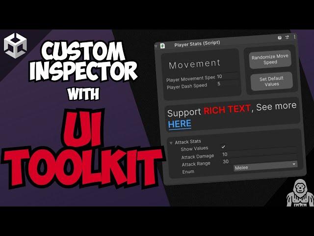 Making a custom inspector using UI Builder (Easy) | Unity Tutorial