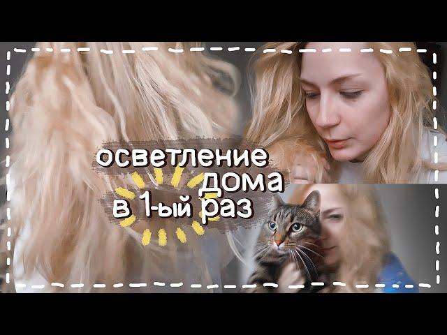 ОСВЕТЛЕНИЕ волос в ДОМАШНИХ условиях // из РУСОГО в БЛОНД // owl mood