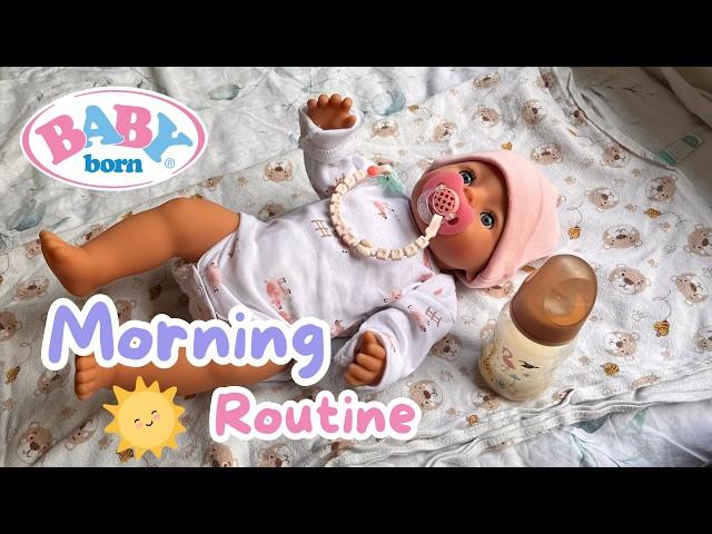 Baby Born Morning Routine ️with REAL Bottle Feeding 