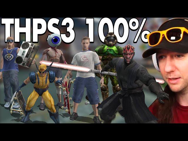 THPS3PC 100% CAREER ALL CHARACTERS