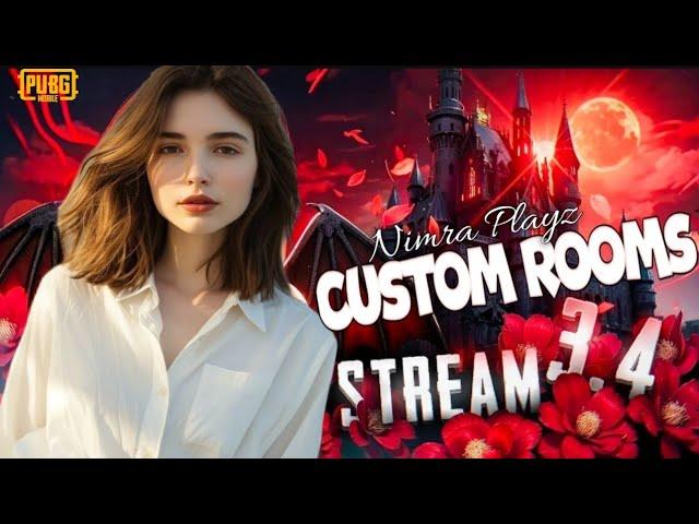 CASH & UC REWARDS || CUSTOM ROOMS ||Nimra Playz#LIVE #PUBGMOBILE #NIMRAPLAYZ