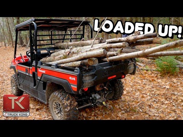 Overloaded! Kawasaki Mule Pro FX Goes to Work Hauling Lumber - In-Depth Review