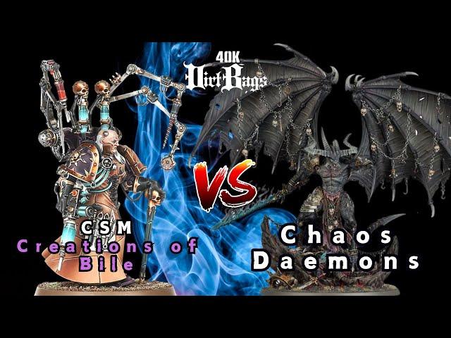 Creations of Bile vs Chaos Daemons | Pariah Nexus Competitive | Warhammer 40k Battle Report