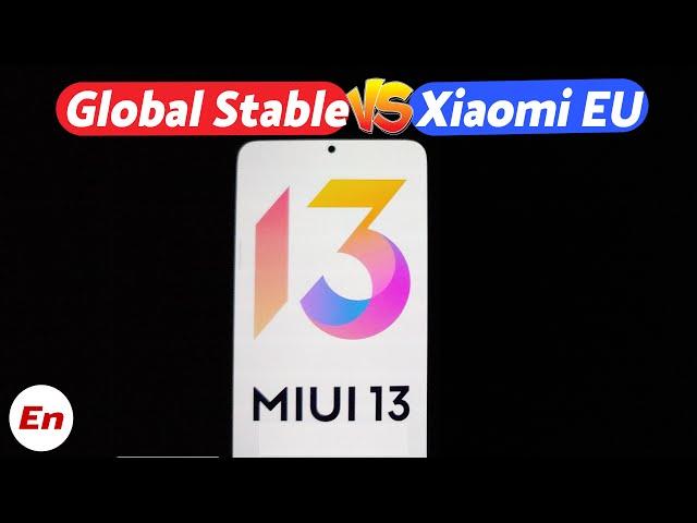 MIUI 13 Android 12 | Official Global Stable Rom vs Official Xiaomi EU Rom | Side by Side Comparison