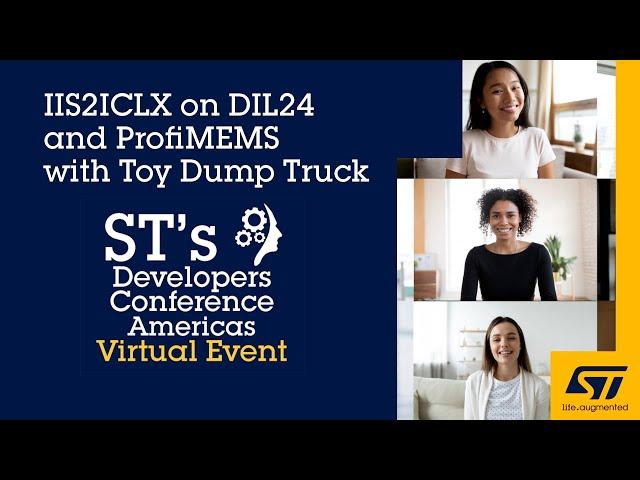 DevCon 2020 Demo: IIS2ICLX with STM32 Nucleo board and Unicleo GUI for Toy Dump Truck