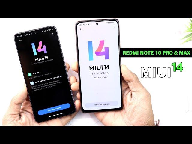 Redmi Note 10 Pro & Max India MIUI 14 Update Date? & Features | Redmi Note 10 Pro New MIUI 14