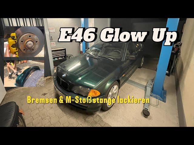 E46 Bremssattel und M-Frontstoßstange lackieren | E46 Projektauto Glow up