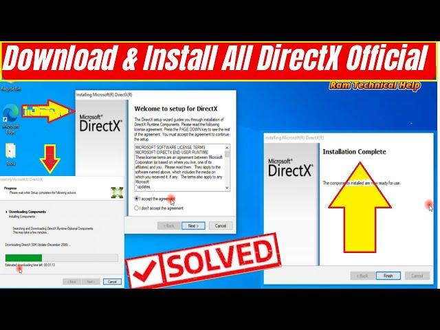 How to Download and Install All DirectX Official and Fix All Directx Error