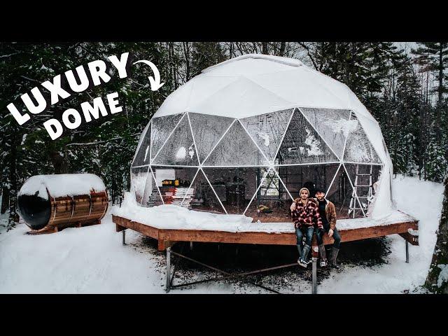 Geodesic Dome Build (Insulating our Tiny House)