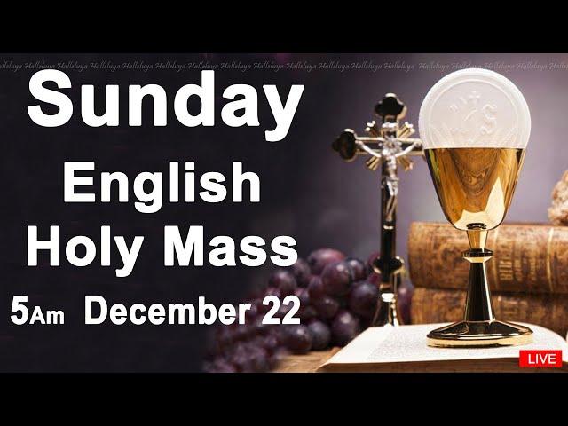 Catholic Mass Today I Daily Holy Mass I Sunday December 22 2024 I English Holy Mass I 5.00 AM