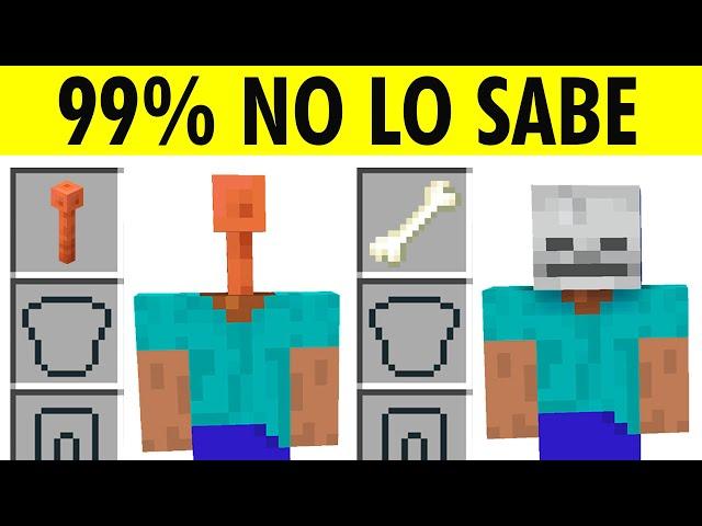 50 Cosas que SEGURO NO SABIAS de OBJETOS Minecraft