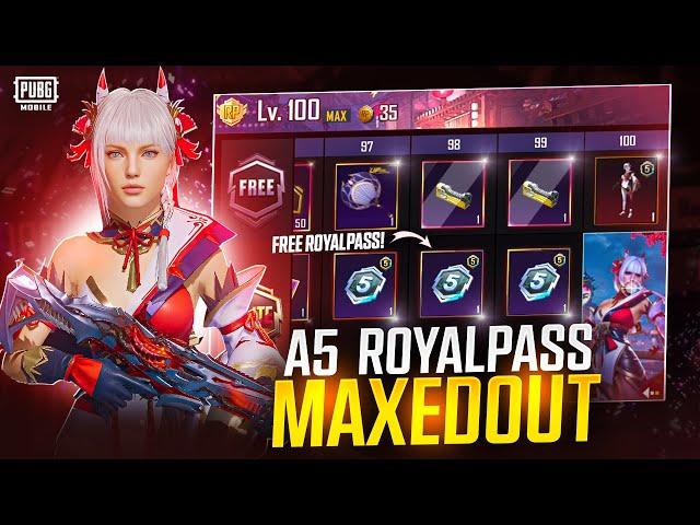 NEW A5 ROYAL PASS MAXOUT | FREE 10 ROYAL PASS