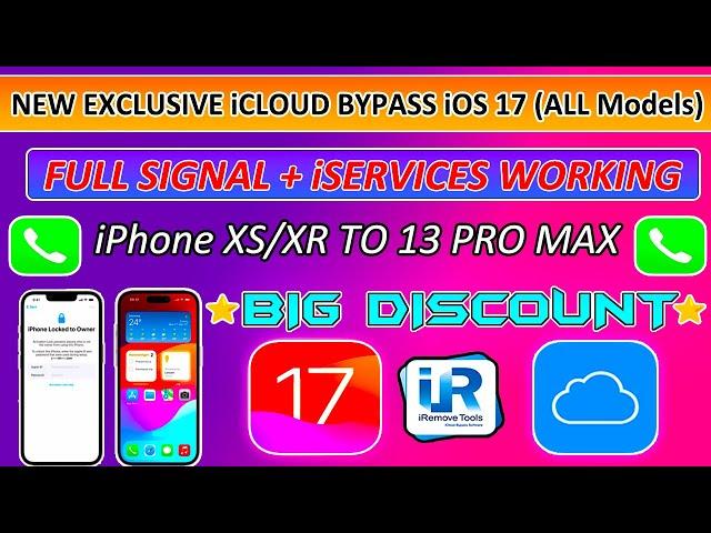 New Exclusive iRemove Tools A12+ iCloud Bypass with Sim iOS 17.5.1 iPhone XS/XR to 12/13 Pro Max