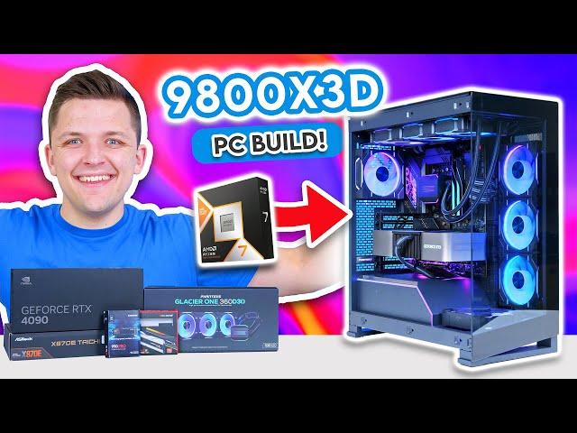 Ultimate Ryzen 9800X3D & RTX 4090 Gaming PC Build!  [The New FASTEST Gaming CPU?]