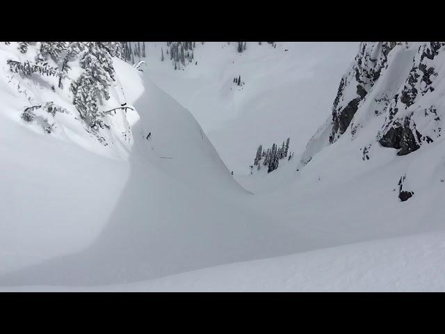 Jim Clipperton climbs Monster Chute