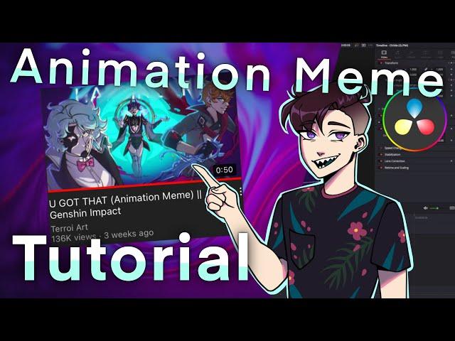 How to make Animation Memes FOR FREE! (DaVinci Resolve) Beginner Friendly to Advanced