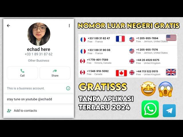 Cara Buat Nomor Luar Negeri Gratis Terbaru 2024 - Nomor Virtual Gratis