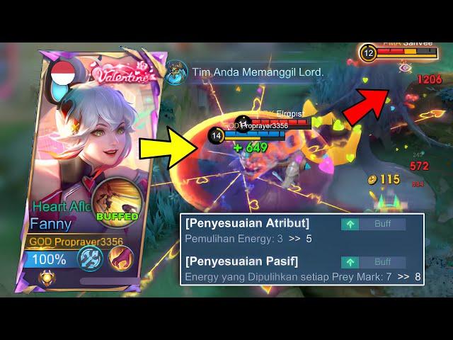 NEW PATCH!! FANNY IS FINALLY BUFFEDOLD FANNY ENERGY IS BACK?! - Mobile Legends