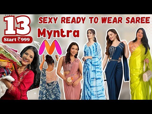 Myntra Ready to wear saree haul | sexy saree haul for girls