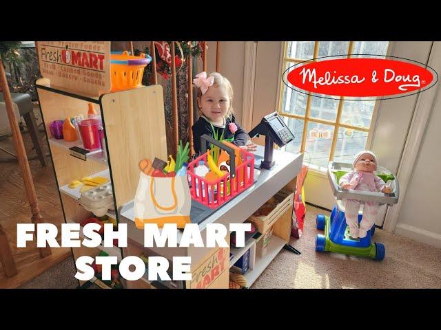 Melissa And Doug FRESH MART Grocery Store Review and Play!!