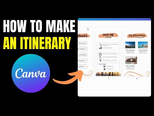 How To Make An Itinerary On Canva: A Step-by-Step Guide