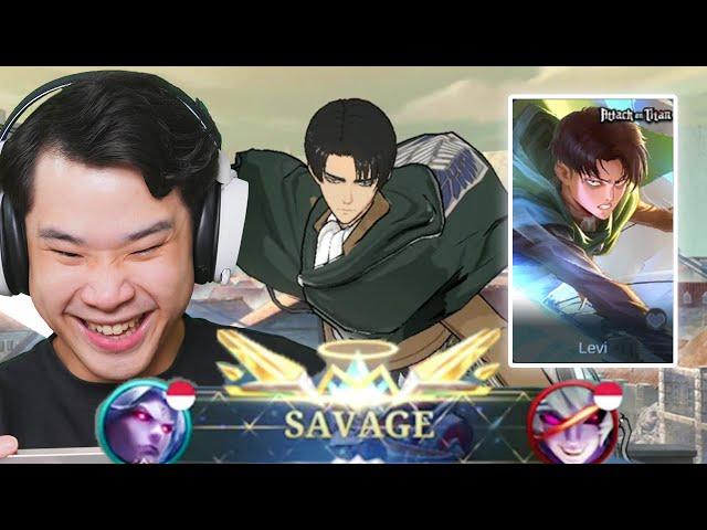 Savage Review Skin Martis Levi Attack on Titan! (Mobile Legends)