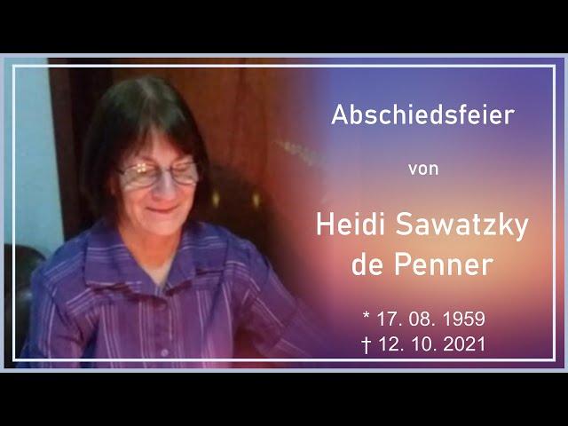 Abschiedsfeier von Heidi Sawatzky de Penner