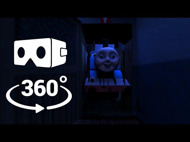 [4K VR 360°] Thomas the tank engine in scary horror School