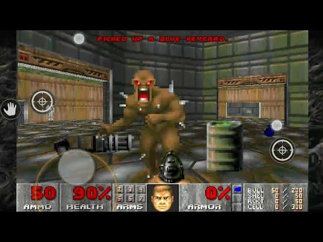 World Record SpeedRun 30:21 sec. DOOM Unity Ports E1M4 Command Control on Android