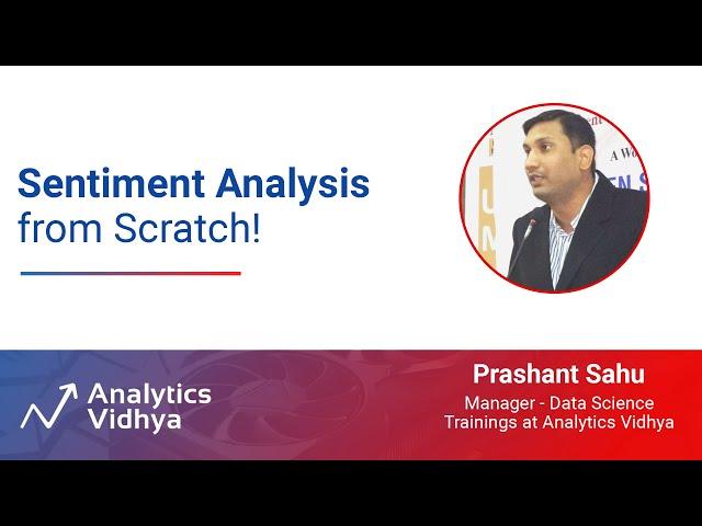 Sentiment Analysis from Scratch | DataHour by Prashant Sahu