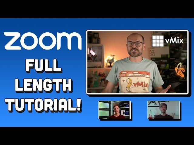 vMix Zoom Tutorial- How to add Zoom participants directly in vMix!