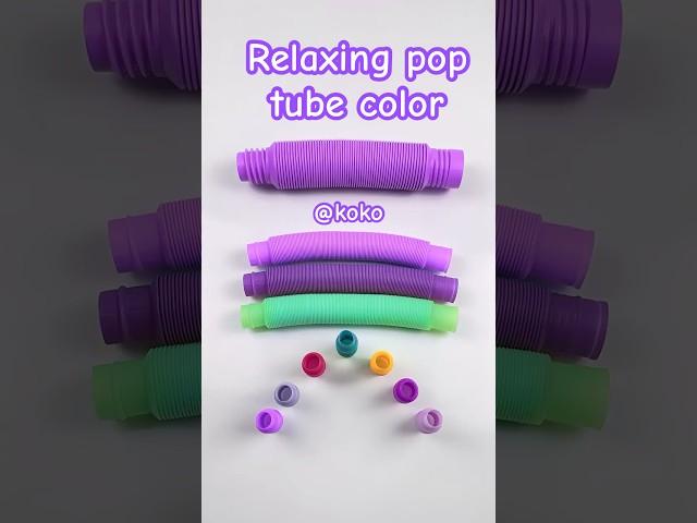 Color changing relaxing Voicing and of pop tube #asmr #creative #satisfying#relaxing #voicings