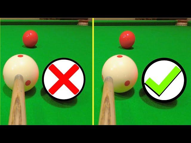 Snooker Side Spin Aiming Impact Throw