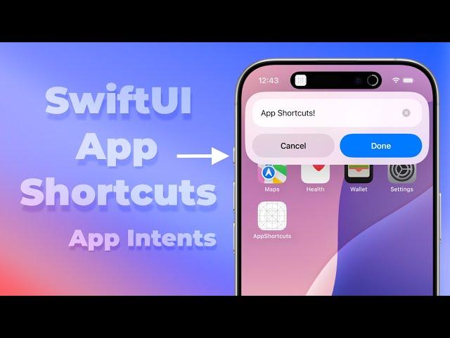 SwiftUI App Shortcuts - App Intents - Action Shortcuts - Xcode 16