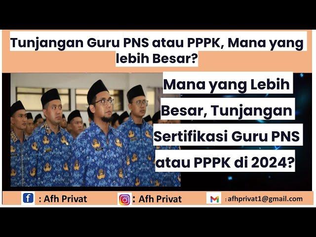 Mana yang Lebih Besar, Tunjangan Sertifikasi Guru PNS atau PPPK di 2024