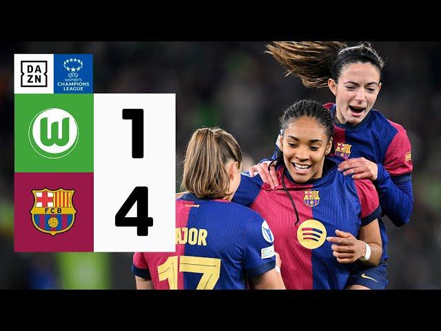 Wolfsburgo vs FC Barcelona (1-4) | Resumen y goles | UEFA Women's Champions League 2024-25