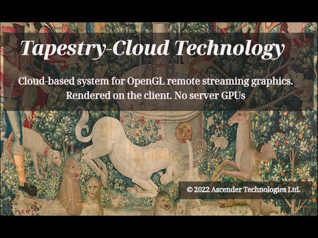 Cloud-based system for OpenGL remote streaming graphics. Rendered on the client. No server GPUs