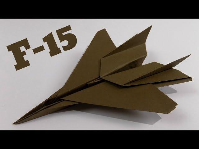 How To Make an F15 Paper Airplane  Origami F15 Jet Fighter Plane (Tadashi Mori)
