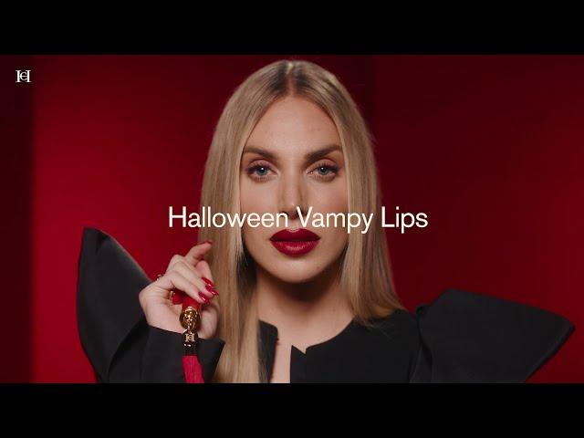 Alex Saint x Carolina Herrera - Halloween Vampy Lips Look | Carolina Herrera New York