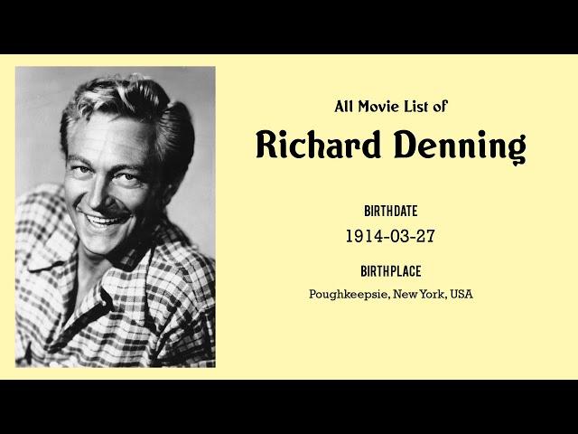 Richard Denning Movies list Richard Denning| Filmography of Richard Denning